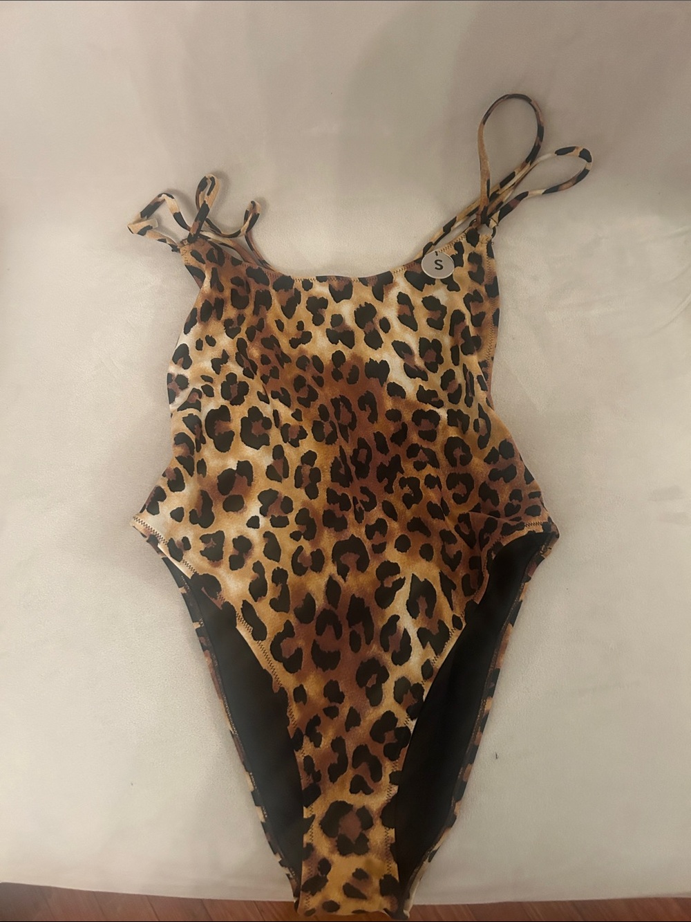 Forever 21 Leopard Print One-Piece Swimsuit - Brown, Black, Gold